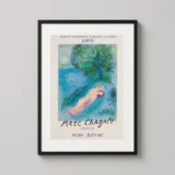Marc Chagall, Art Exhibition Poster, Les Amoureux Devant l'Arbre