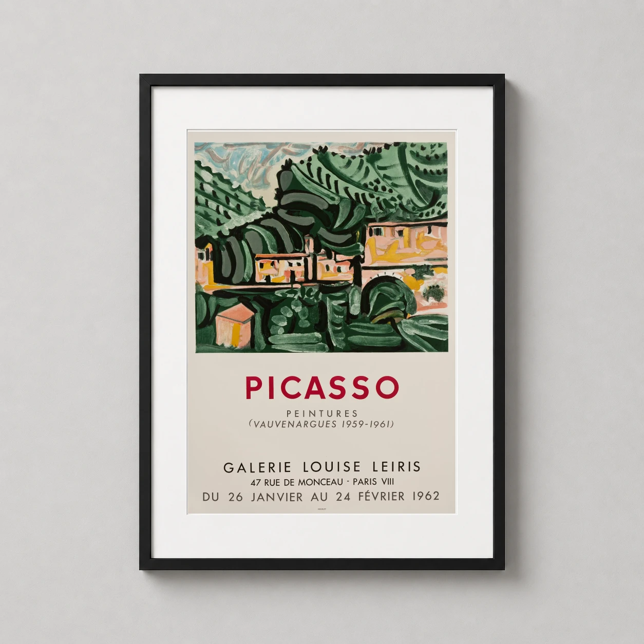 Picasso Vauvenargues Exhibition — built from the exact source name, Pablo Picasso Vauvenargues 1962 keeps