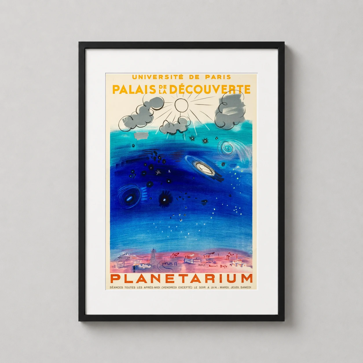 Raoul Dufy Planetarium — raoul Dufy Planetarium Space turns Raoul Dufy Planetarium Art Poster