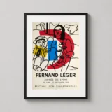 Fernand Léger, Art Exhibition Poster, Mid-Century Modern Lovers