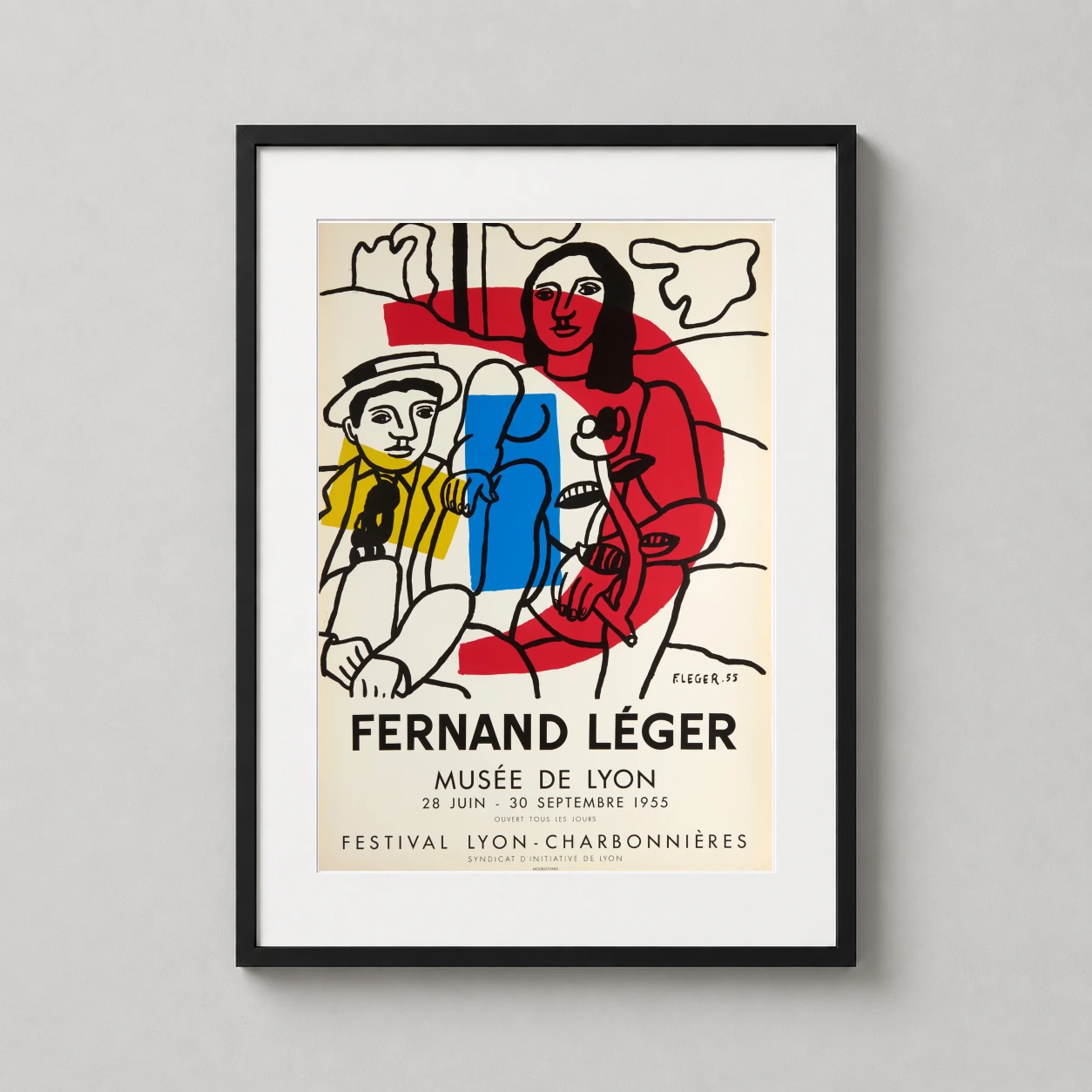 Fernand Leger Canvas — fernand Léger Mid Century Lovers offers machine-age modern art presence
