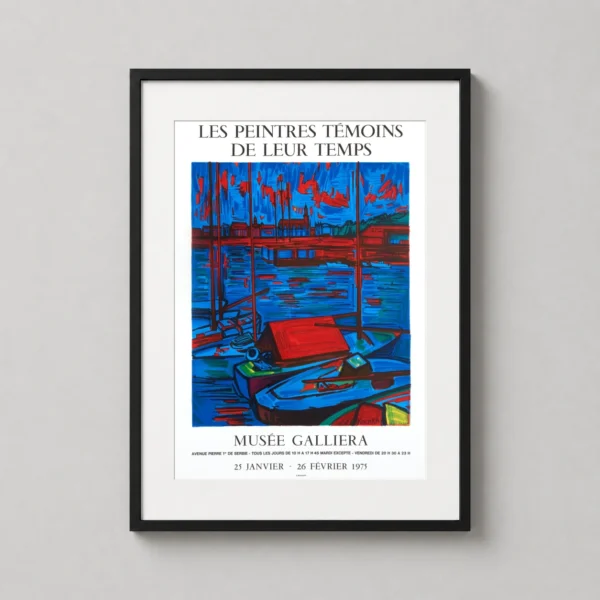 Isis Kischka, Art Exhibition Poster, 1975 Expressionist Harbor