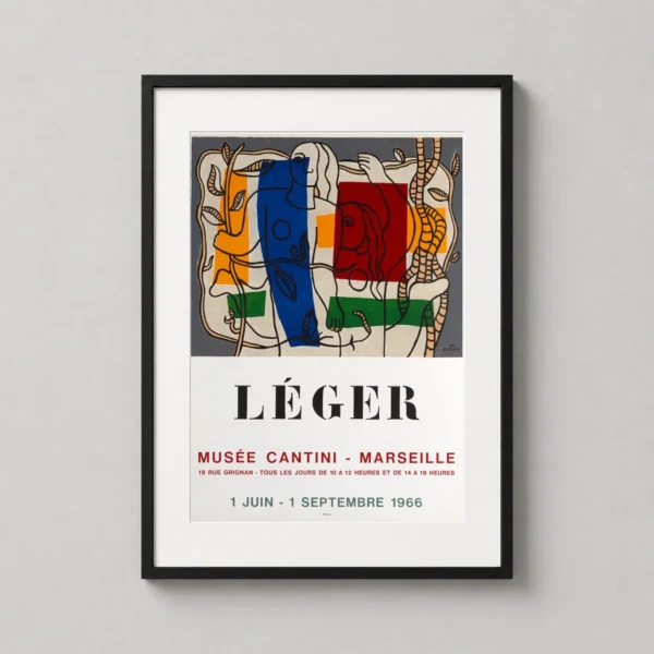 Fernand Léger Musée Cantini Marseille Abstract Exhibition Art Print