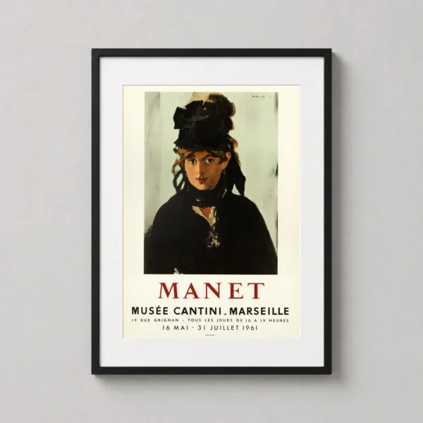 Manet Musée Cantini Marseille 1961 Vintage Exhibition Art Print