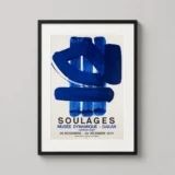 Pierre Soulages Musée Dynamique Dakar 1974 Abstract Art Print