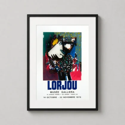 Bernard Lorjou – Vintage Abstract – Musée Galliera 1970 decorative abstract art print for curated interiors by MerchFuse