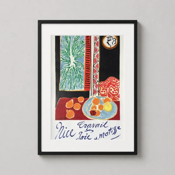 Henri Matisse Nice Travail et Joie Vibrant Still Life Art Print