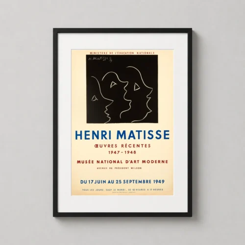 Henri Matisse Oeuvres Récentes Exhibition Art Print, Profile Heads