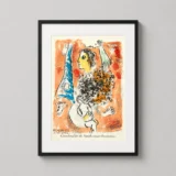 Marc Chagall Offrande à la Tour Eiffel Exhibition Art Print