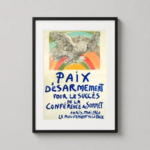 Picasso Peace Dove Paix Désarmement 1960 Exhibition Art Print
