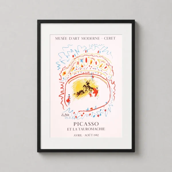 Picasso et la Tauromachie Exhibition Art Print, Ceret 1982