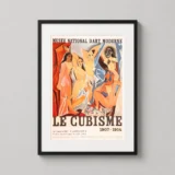 Le Cubisme Exhibition 1953 Picasso Cubist Figures Art Print