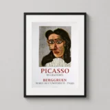 Pablo Picasso Tête de Femme III Berggruen Exhibition Art Print