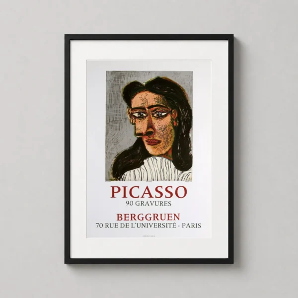 Pablo Picasso Tête de Femme III Berggruen Exhibition Art Print