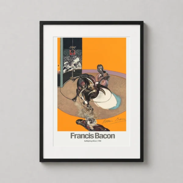 Francis Bacon Bullfighting Mirror 1990 Abstract Version 1 Art Print