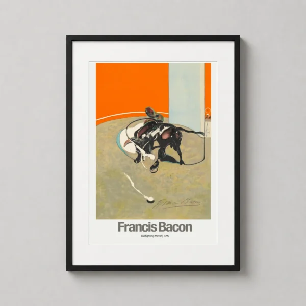 Francis Bacon Bullfighting Mirror, Modern Abstract Art Print