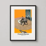 Francis Bacon Bullfighting Mirror 1990 Abstract Version 5 Art Print