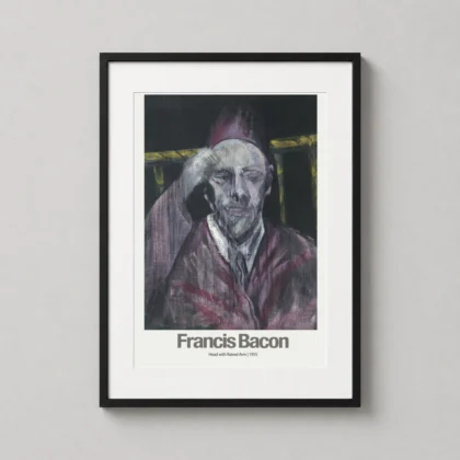 Francis Bacon | Art Poster | Head with Raised Arm 1955 Print framed wall art mockup