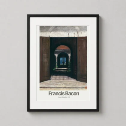 Francis Bacon | Art Poster | House in Barbados Architectural Print framed wall art mockup