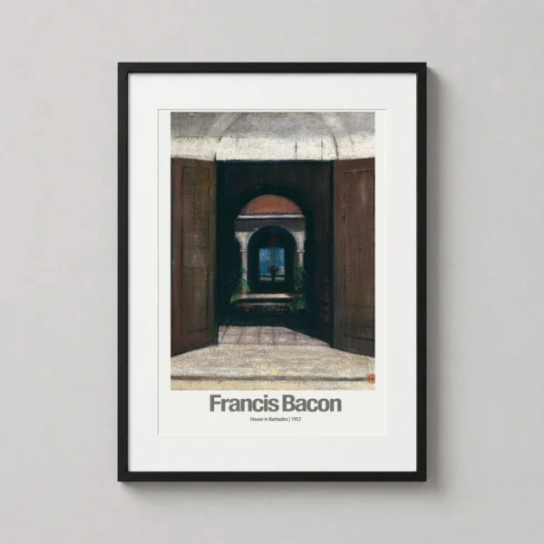 House in Barbados 1952 by Francis Bacon Architectural Art Print