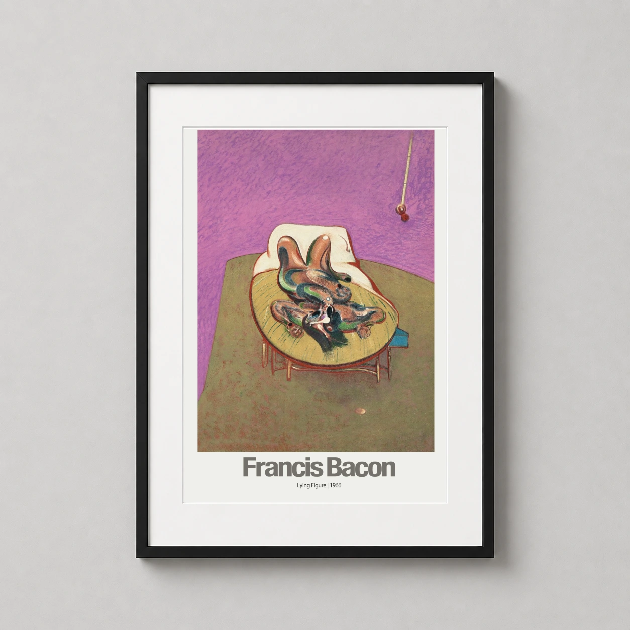 Francis Bacon Art Poster — built from the exact source name, Francis Bacon Lying Figure keeps