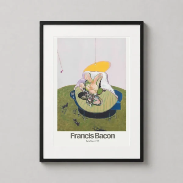 Francis Bacon, Art Poster Lying Figure 1969, Mid-Century Expressionism