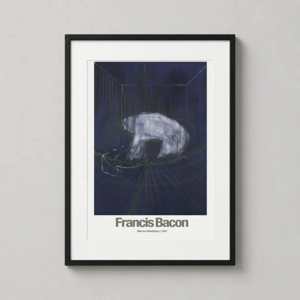 Francis Bacon, Man at a Washbasin Abstract Poster, Abstract Expressionist Decor
