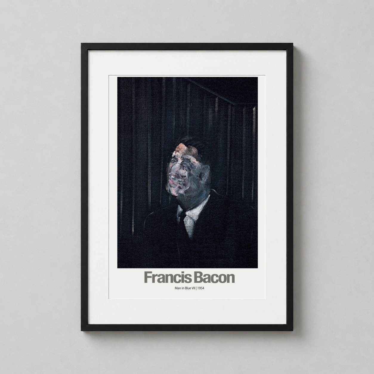 Francis Bacon Art Poster — francis Bacon Man Blue VII is made for buyers who want more than broad