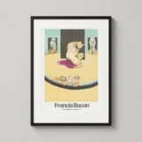 Francis Bacon, Met Museum 1975 Exhibition Abstract Poster, Abstract Figurative Art