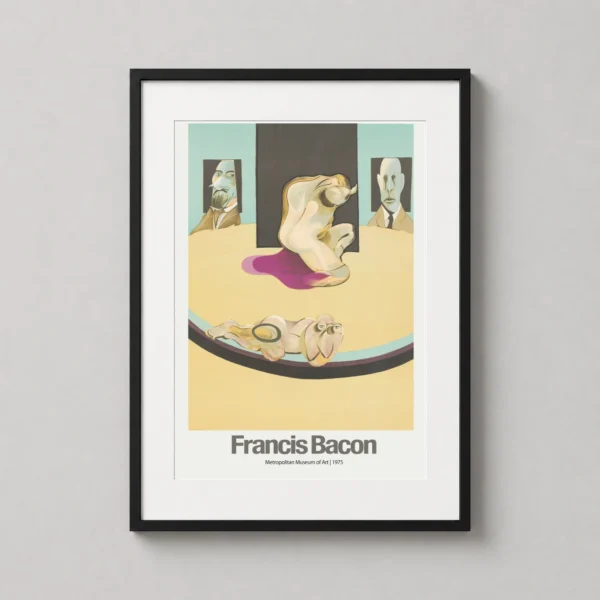 Francis Bacon, Met Museum 1975 Exhibition Abstract Poster, Abstract Figurative Art