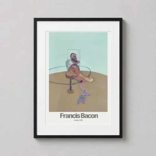Francis Bacon, Expressionist Art Poster, Painting 1990 Figure Study