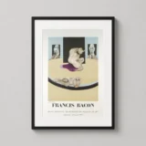 Francis Bacon, Vintage Exhibition Art Poster, Iconic MET Museum