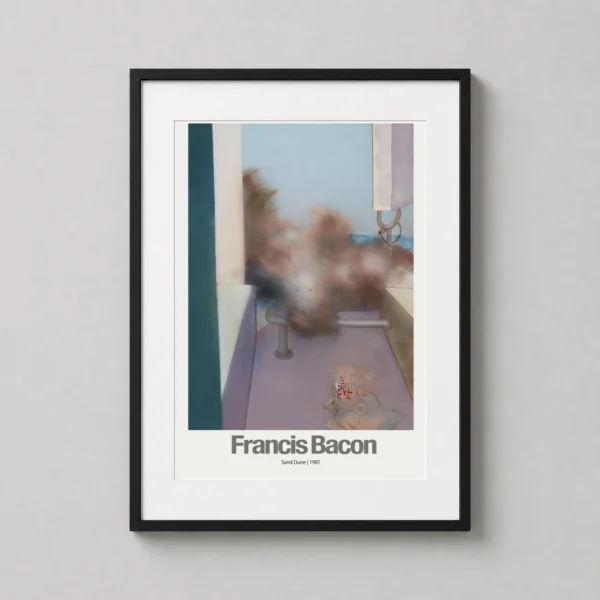 Francis Bacon Sand Dune (1981), Abstract Surreal Wall Movie Poster