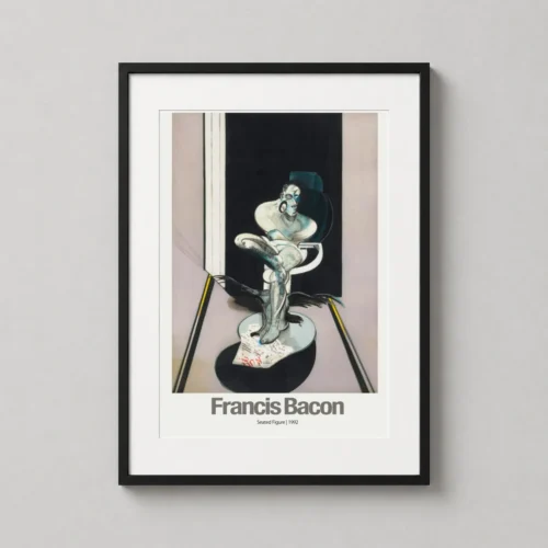 Francis Bacon, Art Poster, 'Seated Figure' Expressionist Painting