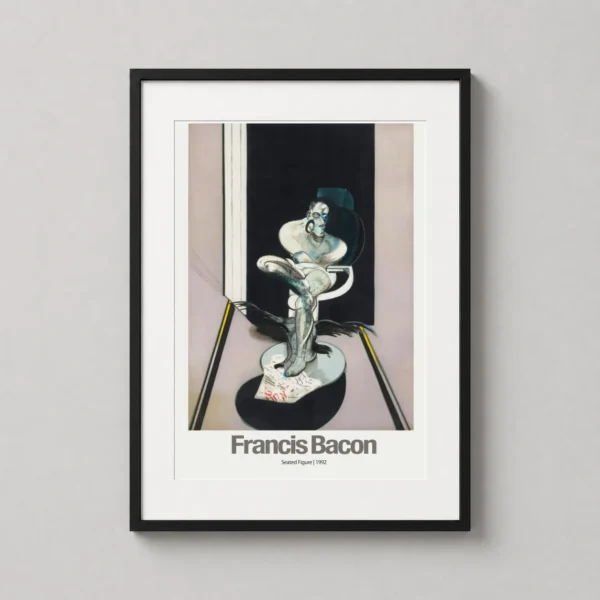 Francis Bacon, Art Poster, 'Seated Figure' Expressionist Painting