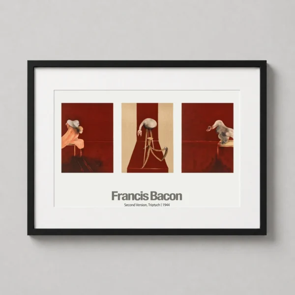 Francis Bacon Second Version Triptych 1944 Abstract Art Print