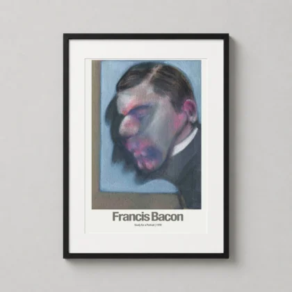 Francis Bacon | Modern Art Poster | Study for a Portrait (1978) Wall Print framed wall art mockup