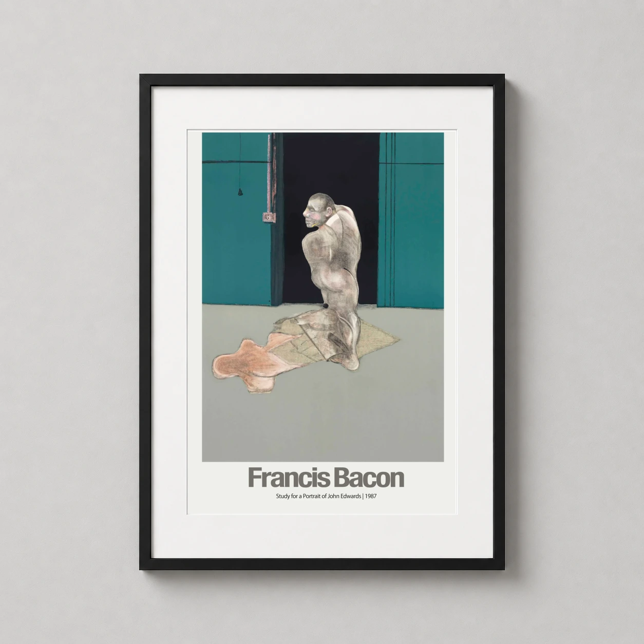 Study John Edwards — visceral expressionist portrait of John Edwards by Francis Bacon