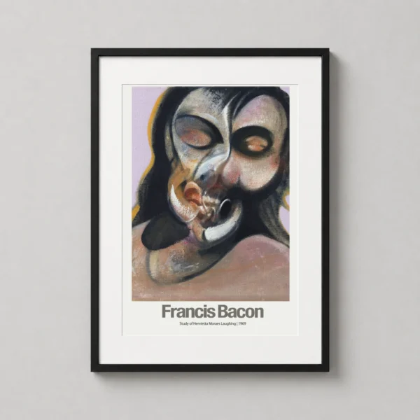 Francis Bacon Study of Henrietta Moraes Laughing Art Print