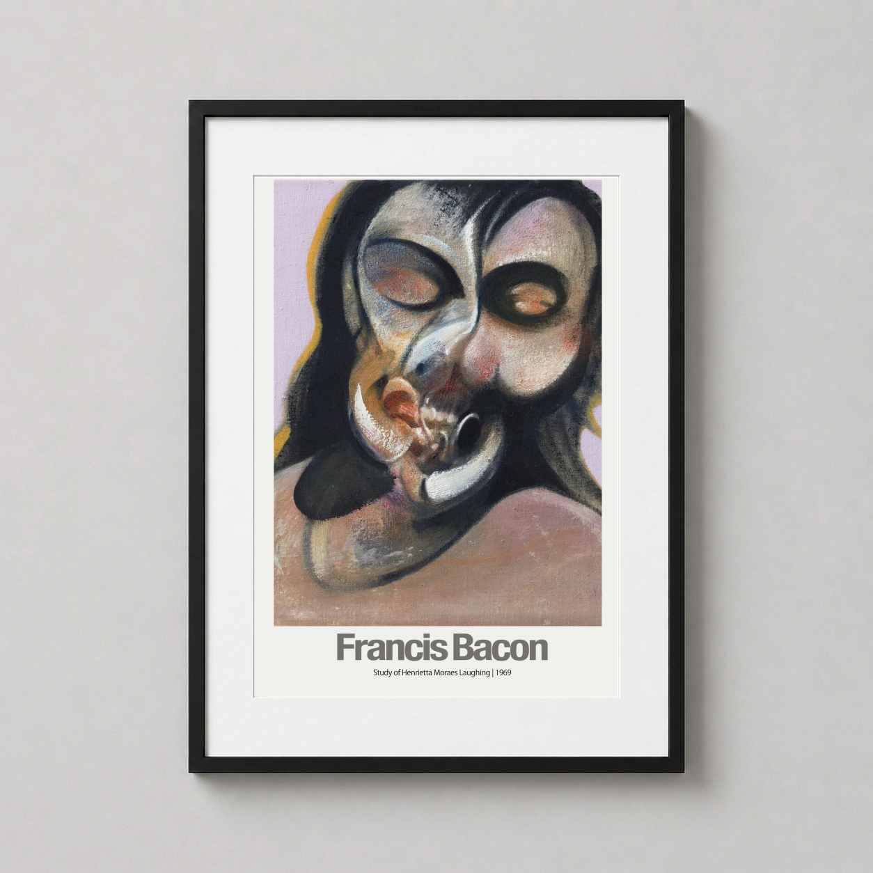 Francis Bacon Study Henrietta — visceral expressionist portrait by Francis Bacon featuring distorted