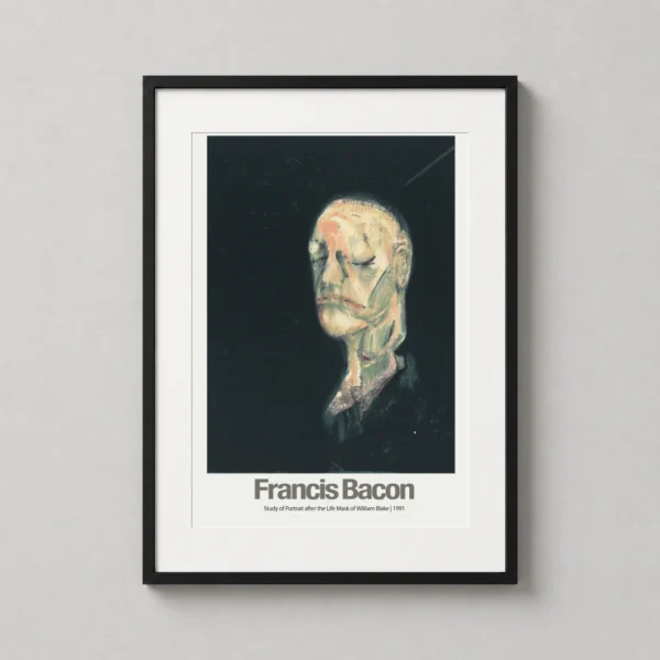 Francis Bacon Study of Portrait after Life Mask of William Blake Art Print