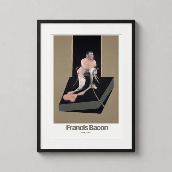 Francis Bacon Triptych 1986-7 Seated Figure Expressionist Art Print