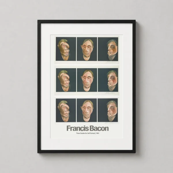 Francis Bacon Three Studies for Self-Portrait 1983 Modern Art Print