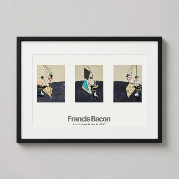 Francis Bacon Three Studies of the Male Back, 1987 Modern Art Print