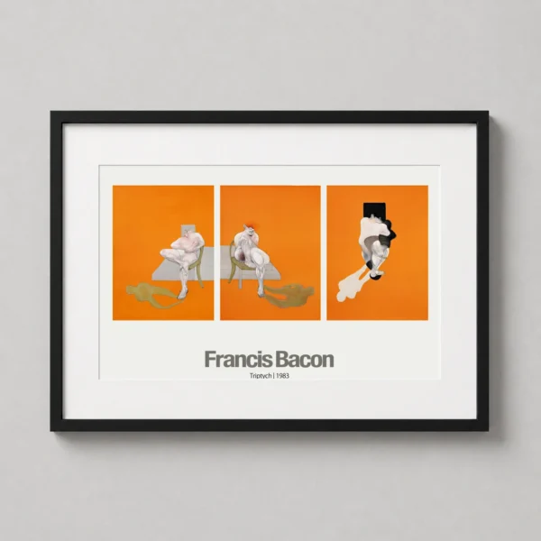Francis Bacon Triptych 1983 Abstract Figure Study Art Print