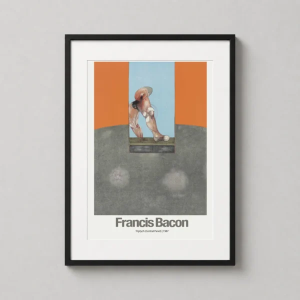 Francis Bacon Triptych Central Panel 1987 Expressionist Art Print