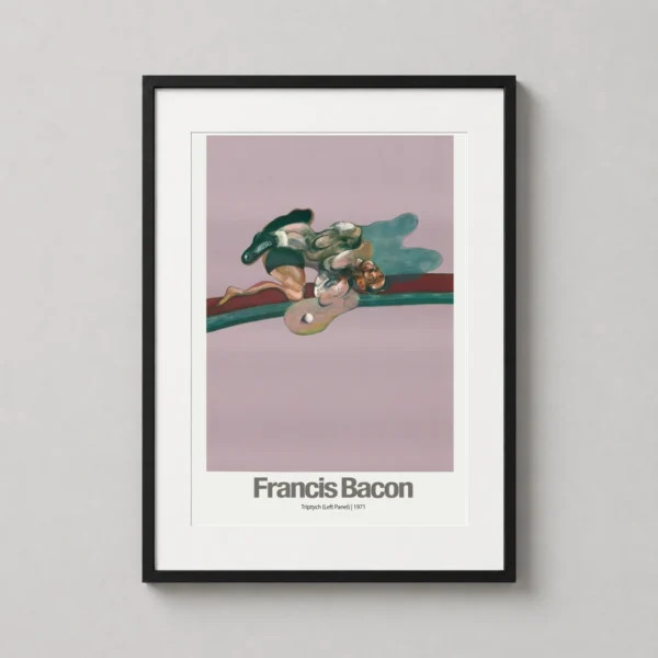 Francis Bacon, Triptych (Left Panel) 1971 Abstract Art Print