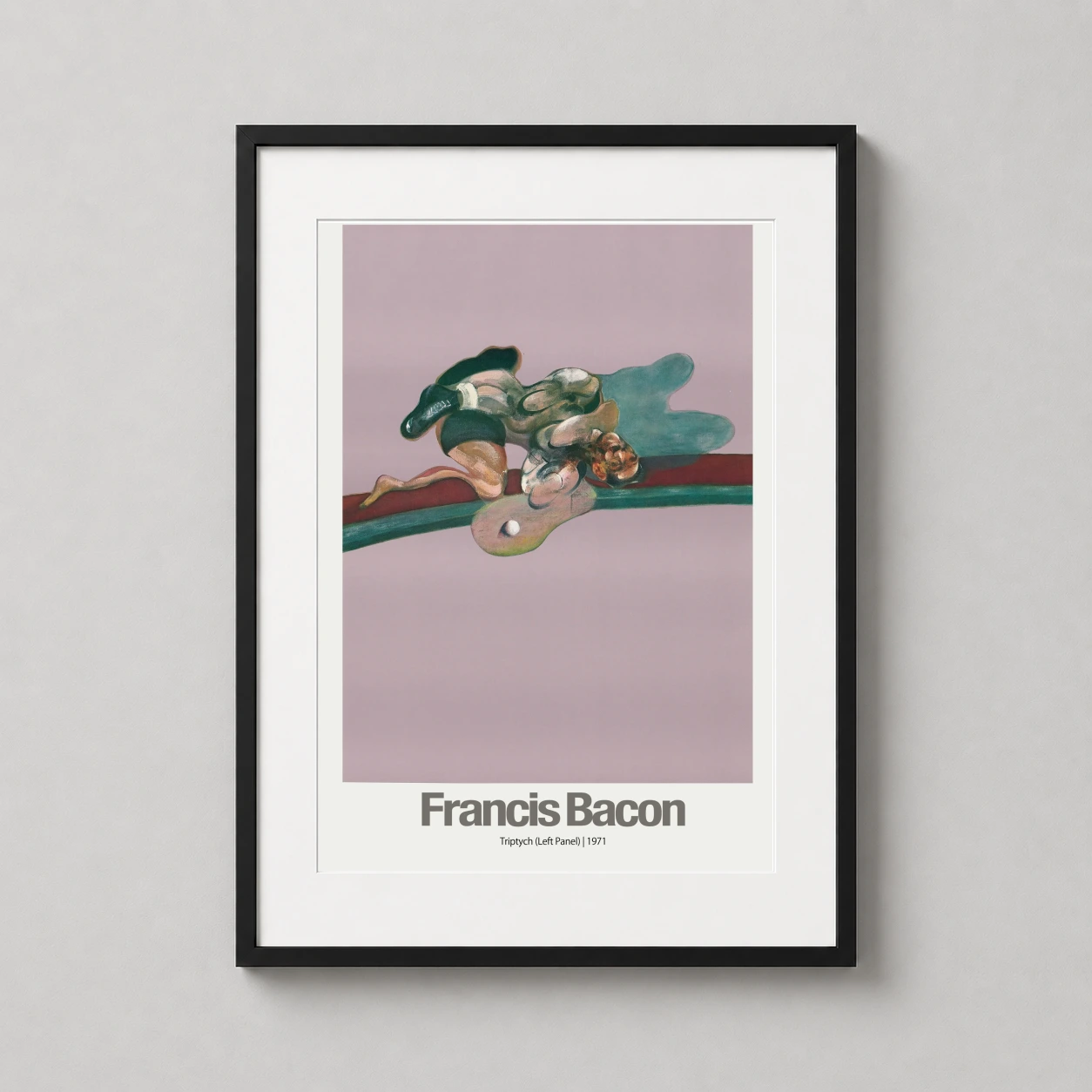 Francis Bacon Triptych (left — visceral 1971 abstract study by Francis Bacon featuring distorted