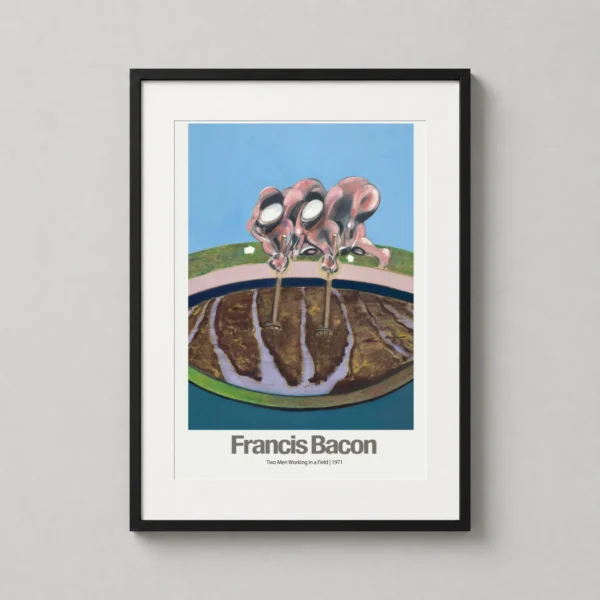 Francis Bacon Two Men Working in a Field 1971 Abstract Art Print