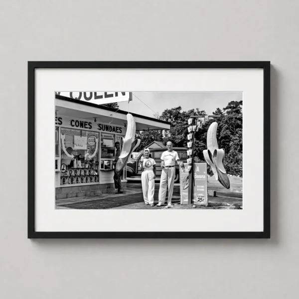 Drink A Banana Vintage Roadside Dairy Queen Photography Print